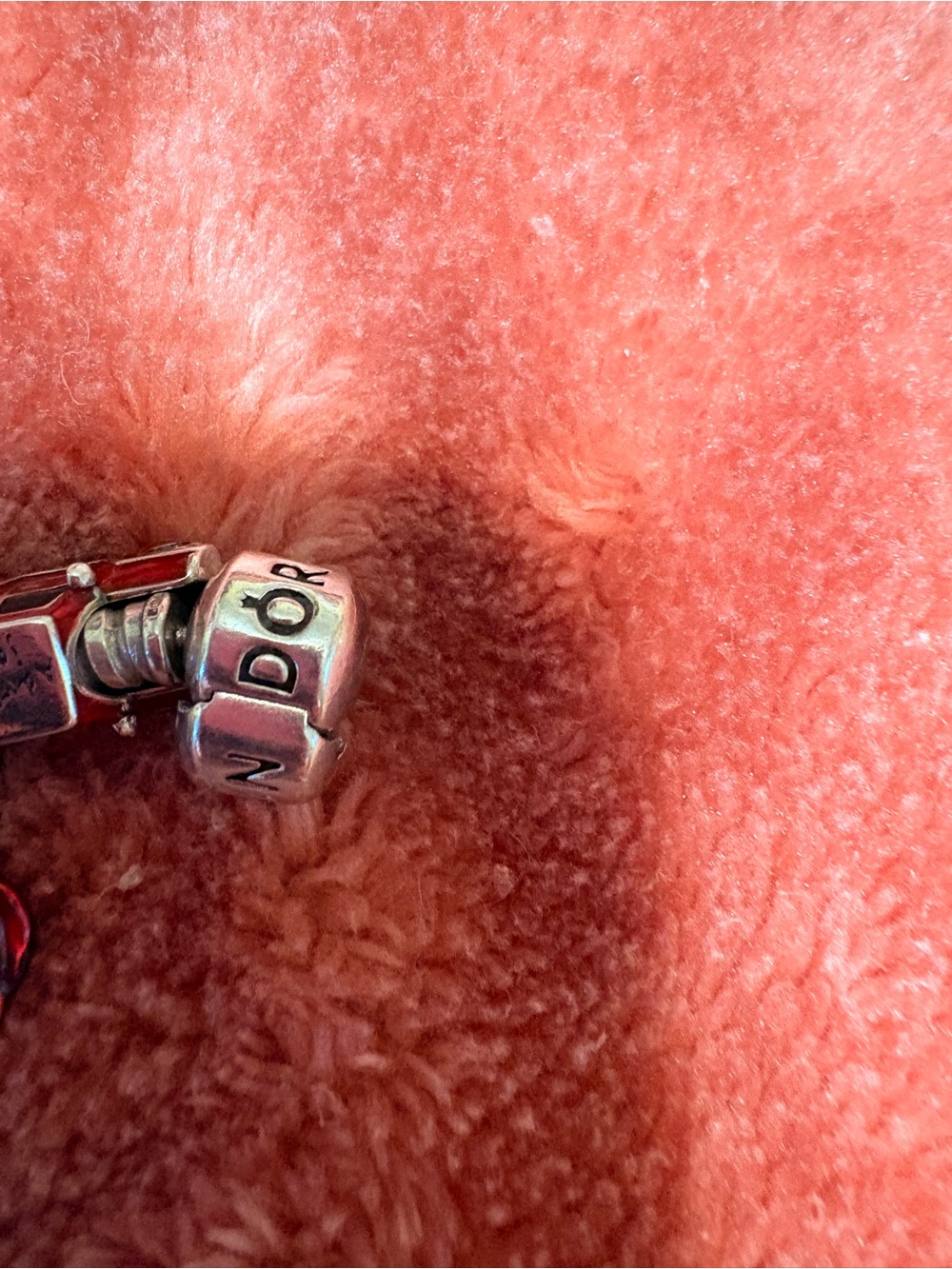 Pandora snake chain with red theme charms - Picture 6 of 7